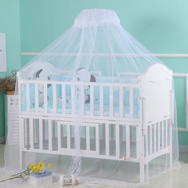 Baby Canopy Infant Toddler Bed Dome Cot Mosquito Netting Hanging Bed Net Mosquito Bar Frame Palacestyle Crib Bedding Accessories