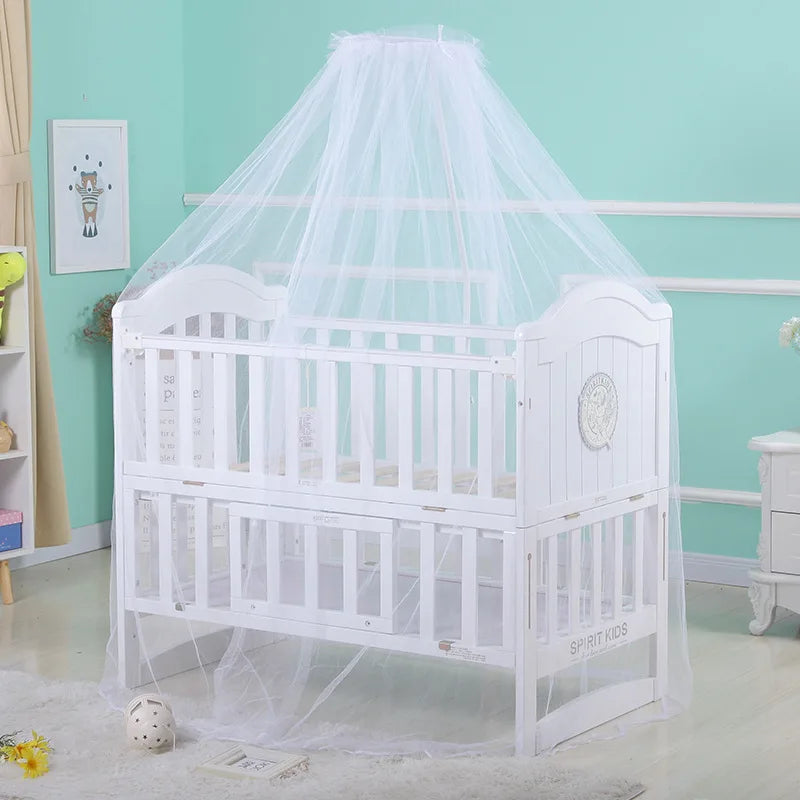 Baby Canopy Infant Toddler Bed Dome Cot Mosquito Netting Hanging Bed Net Mosquito Bar Frame Palacestyle Crib Bedding Accessories